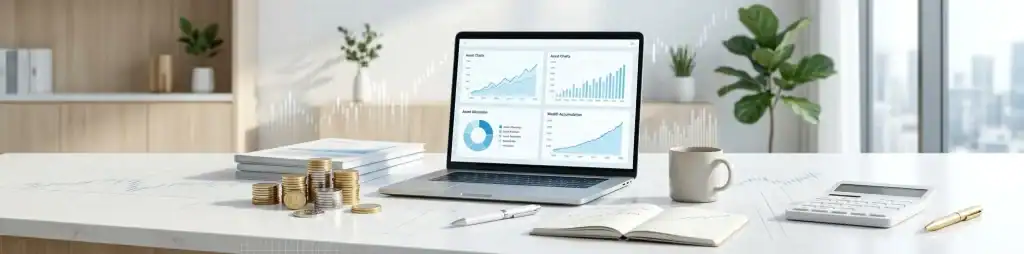 Investment calculator illustrating long-term portfolio growth